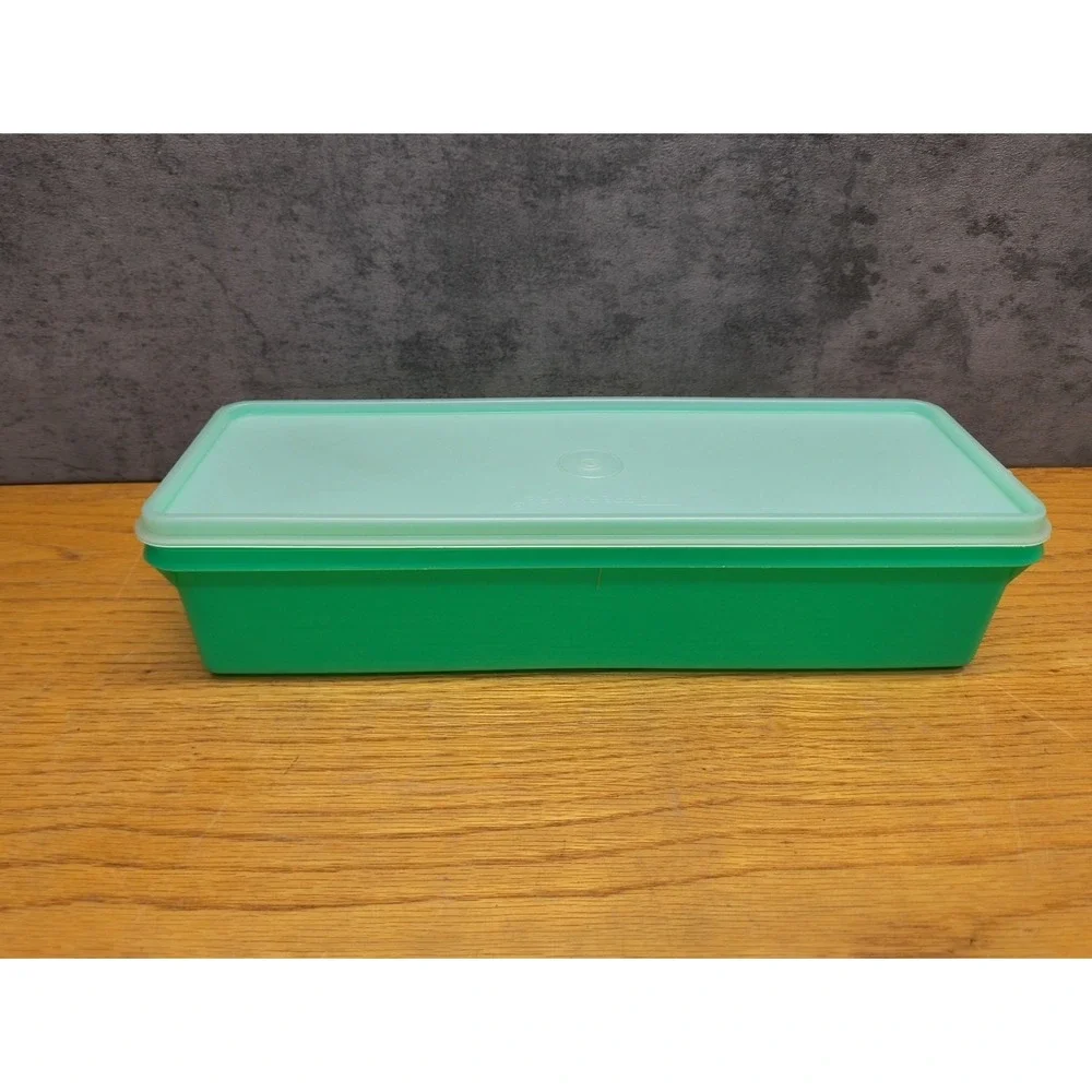 Vintage Tupperware‎ Jadeite Green Celery Veggie Keeper Crisper 892-2 Lid 893-1